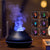 Drop Shipping RGB 130ML Flame Humidifier Diffuser Aroma Essential Oil Fire Flame Aroma Diffuser