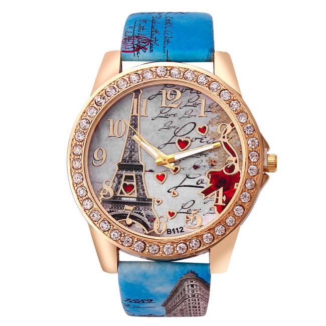 New Vintage Paris Eiffel Tower Women&#39;s Quartz Watch Women Girls Ladies Students Casual Wristwatch Relojes