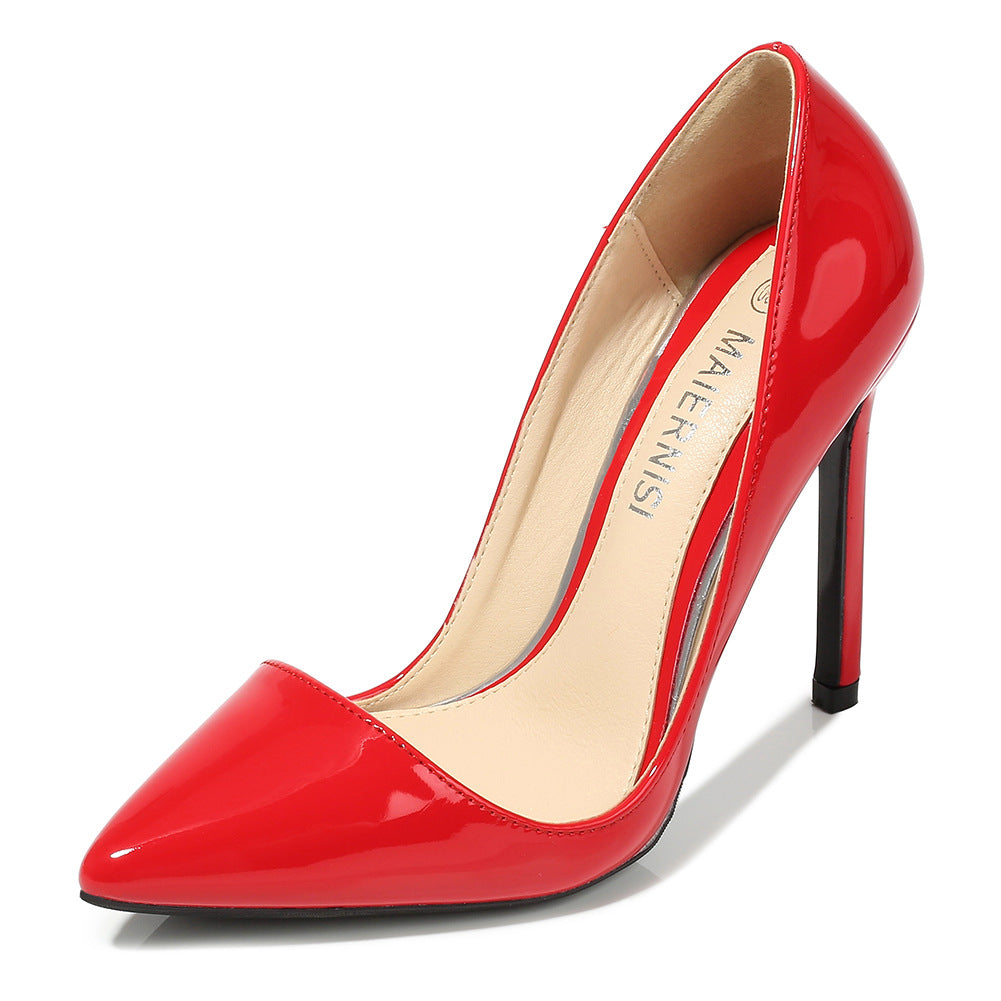 Low-cut Plus Size Heel Pointed High Heel Stiletto Heel