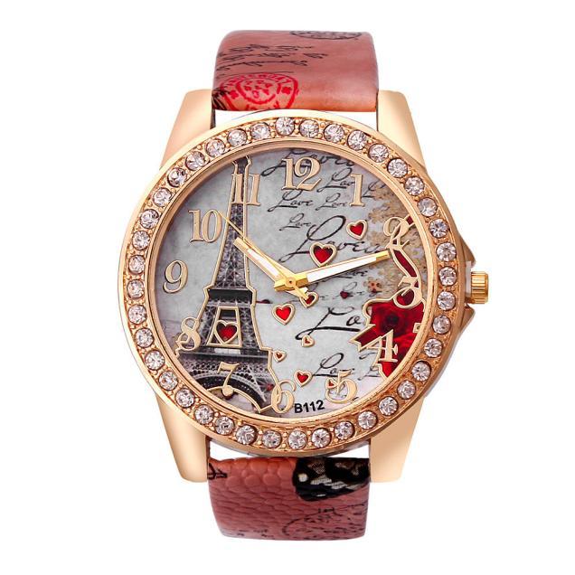 New Vintage Paris Eiffel Tower Women&#39;s Quartz Watch Women Girls Ladies Students Casual Wristwatch Relojes