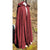 Long cape with hooded shawl