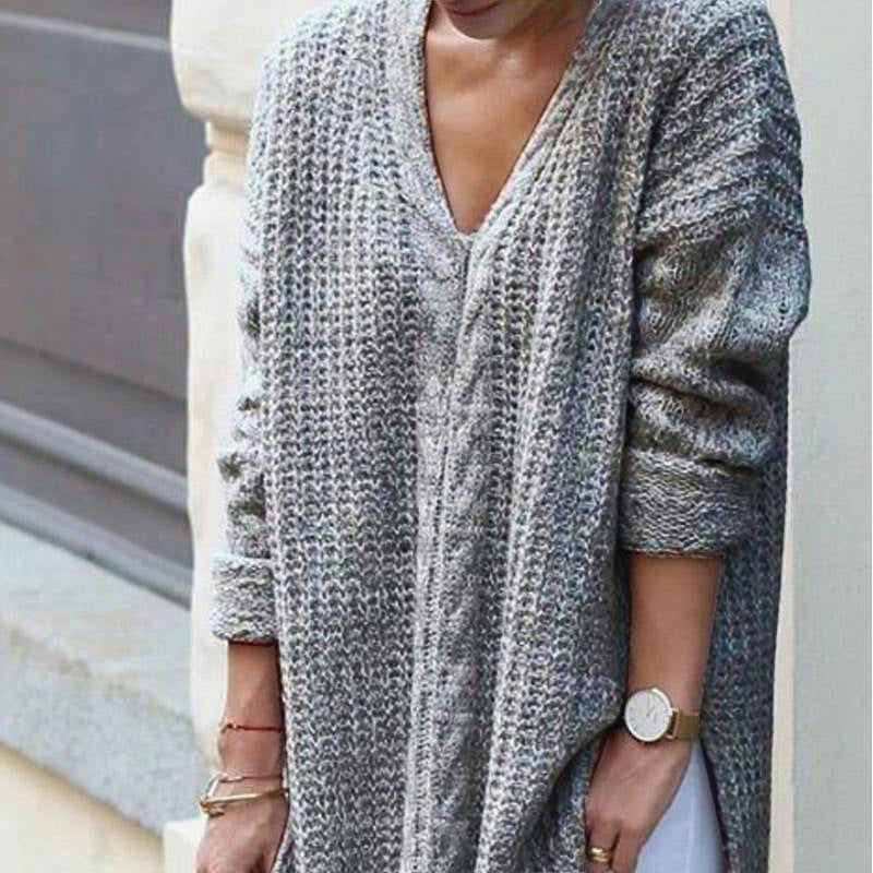 Medium long sweater sweater