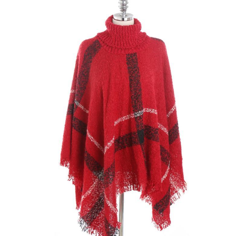 Large Plaid  Cashmere Shawl