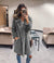 Suit collar faux fur coat