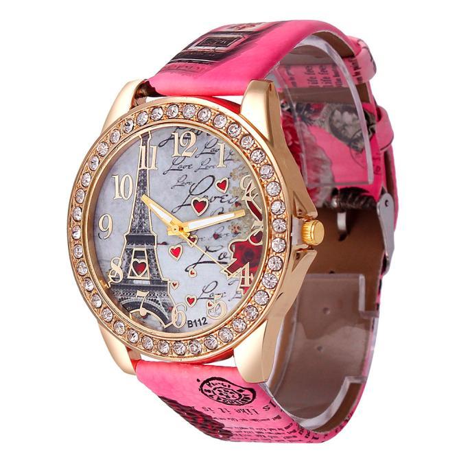 New Vintage Paris Eiffel Tower Women&#39;s Quartz Watch Women Girls Ladies Students Casual Wristwatch Relojes