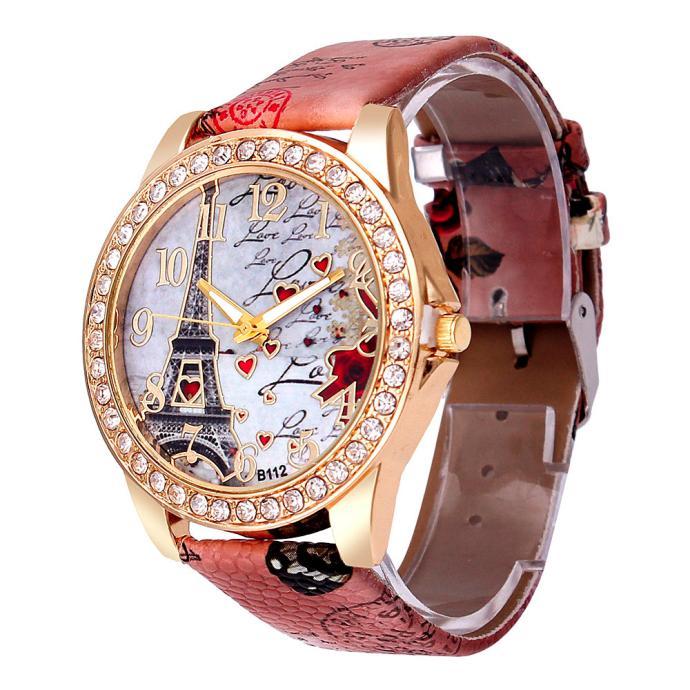 New Vintage Paris Eiffel Tower Women&#39;s Quartz Watch Women Girls Ladies Students Casual Wristwatch Relojes