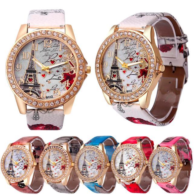 New Vintage Paris Eiffel Tower Women&#39;s Quartz Watch Women Girls Ladies Students Casual Wristwatch Relojes