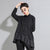 Dark Cold Ruffled Baby Shirt With Long Sleeves For Women