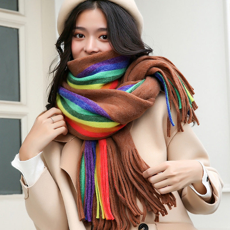 Korean style wild student shawl