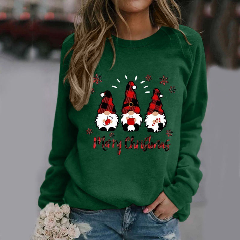 Women&#39;s Christmas Hoodie Winter Round Hoodie