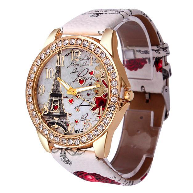 New Vintage Paris Eiffel Tower Women&#39;s Quartz Watch Women Girls Ladies Students Casual Wristwatch Relojes