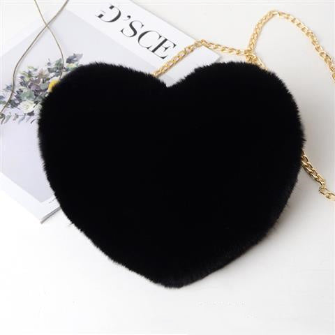 Love Bags For Women Plush Chain Shoulder Bags Valentine&#39;s Day Party Bag