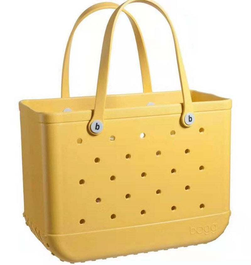 Medium EverDay Rubber Waterproof Tote Bag with Holes
