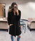 Suit collar faux fur coat