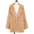 Suit collar faux fur coat