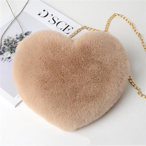 Love Bags For Women Plush Chain Shoulder Bags Valentine&#39;s Day Party Bag