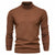 Men's Solid Color Slim Pullover Turtleneck Sweater Winter Casual Tops Clothing