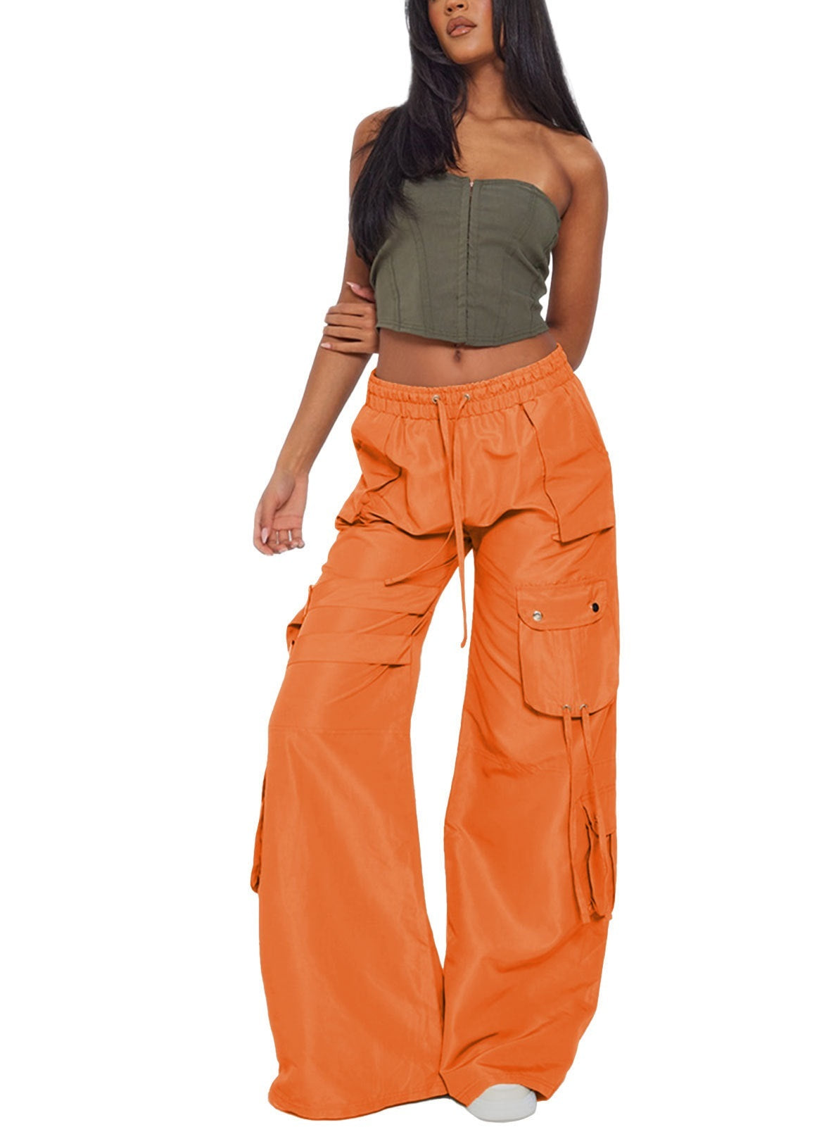 Wide Leg Cargo Style Pant