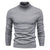 Men's Solid Color Slim Pullover Turtleneck Sweater Winter Casual Tops Clothing