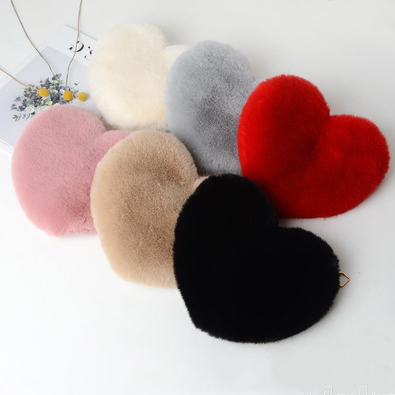 Love Bags For Women Plush Chain Shoulder Bags Valentine&#39;s Day Party Bag