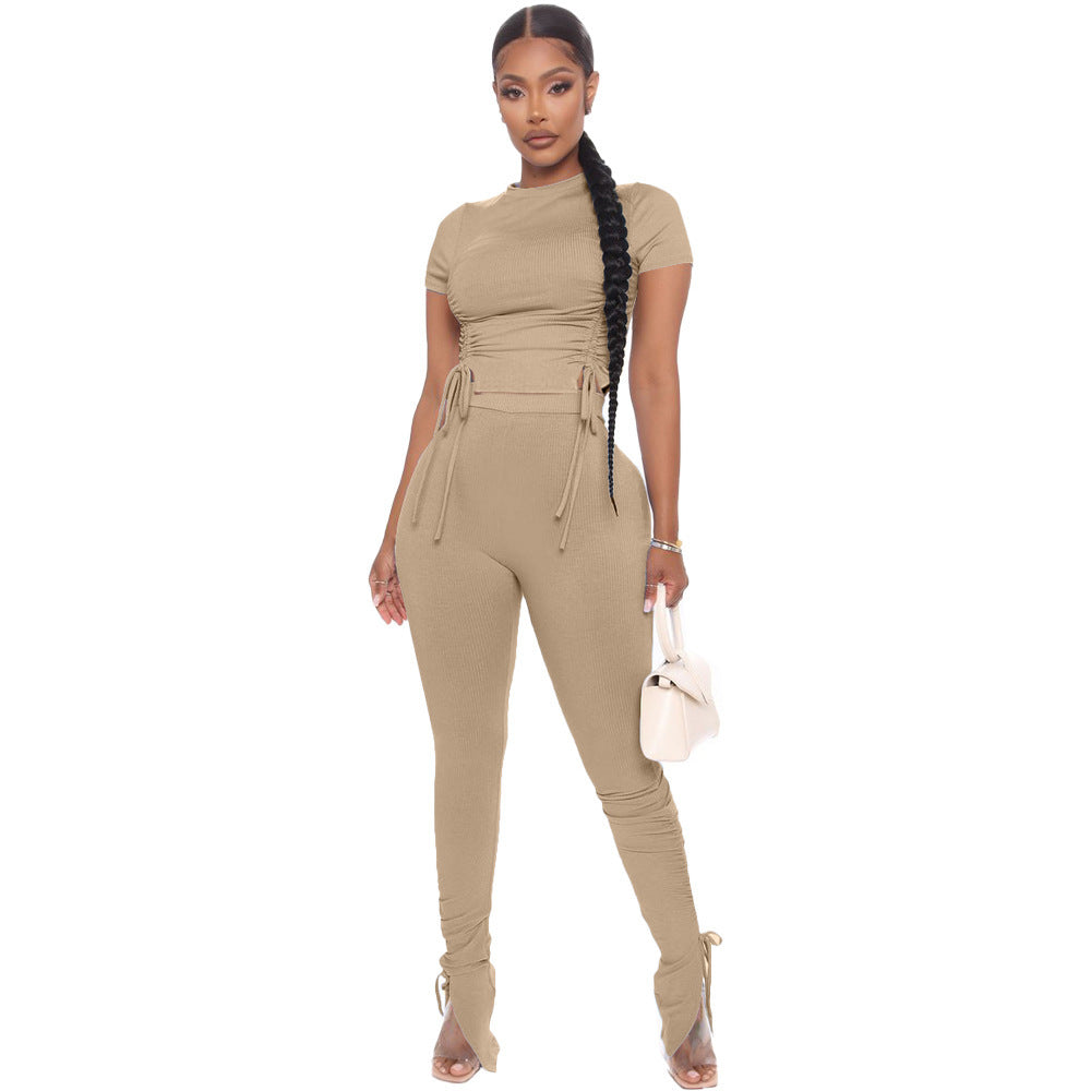 Pull On It Ribbed  2 pc Set