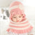 Girls bow hat shawl suit