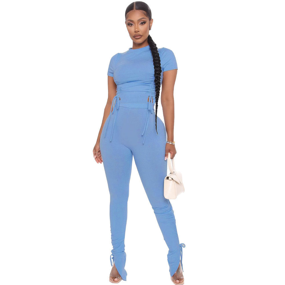 Pull On It Ribbed  2 pc Set