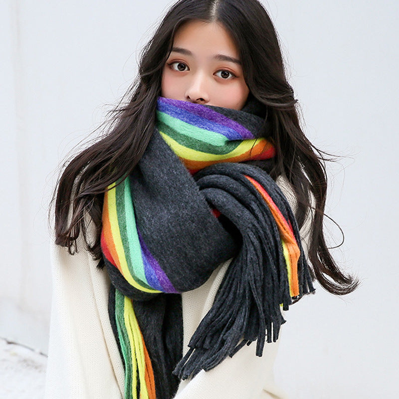 Korean style wild student shawl