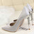 Female host bridesmaid stiletto pointed wedding shoes