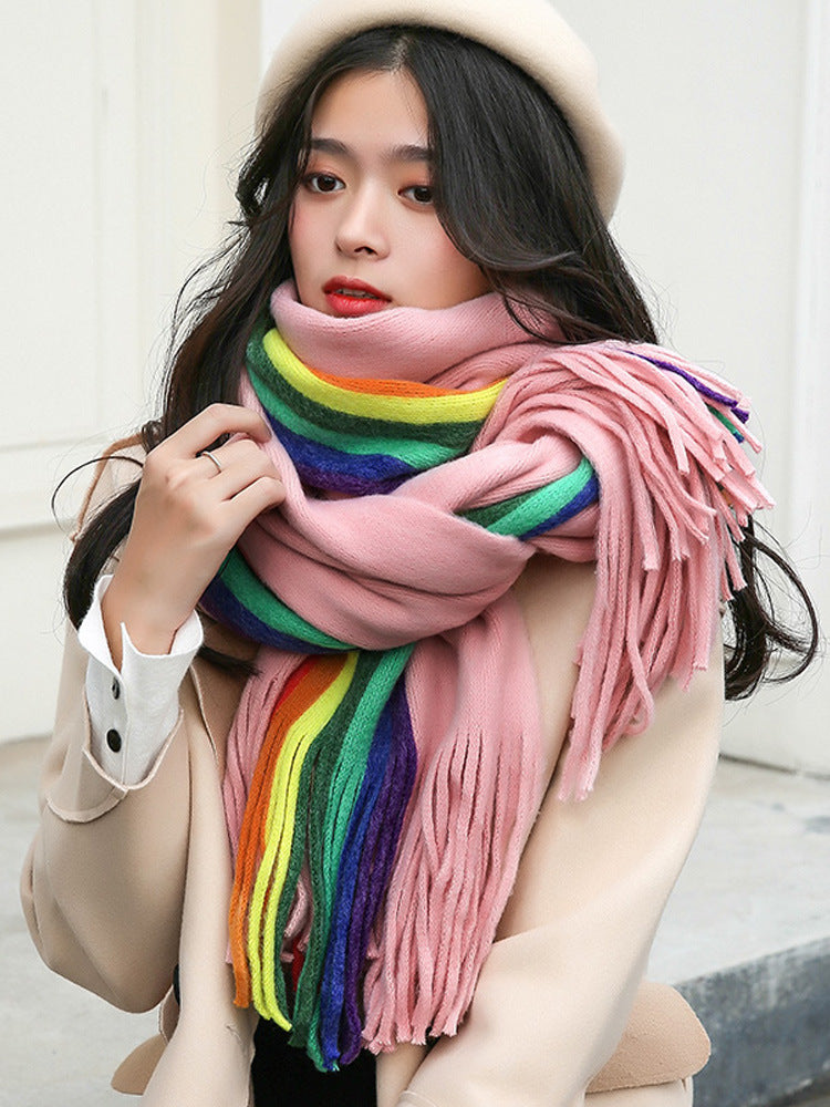 Korean style wild student shawl