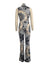 Printed sleeveless women's jumpsuit