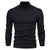 Men's Solid Color Slim Pullover Turtleneck Sweater Winter Casual Tops Clothing