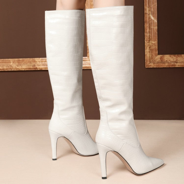 Women&#39;s Pointed Toe Stiletto Thigh Boots