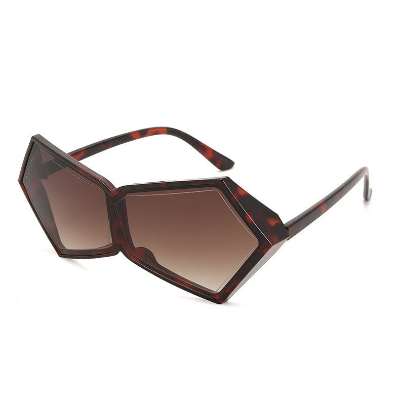 Fashion UV Protection Polygon Frame Sun Glasses