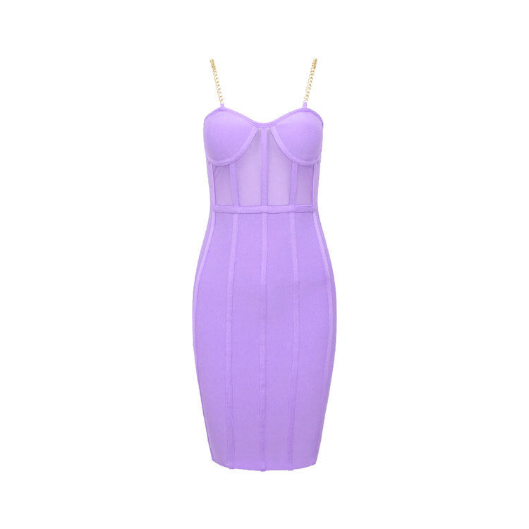 Female bag hip bandage dress