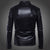 Carli Moto Leather Men's Jacket Black Bottom