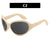 Future Sense Large Rim New Exaggerated Hot Girl Internet-famous Sunglasses