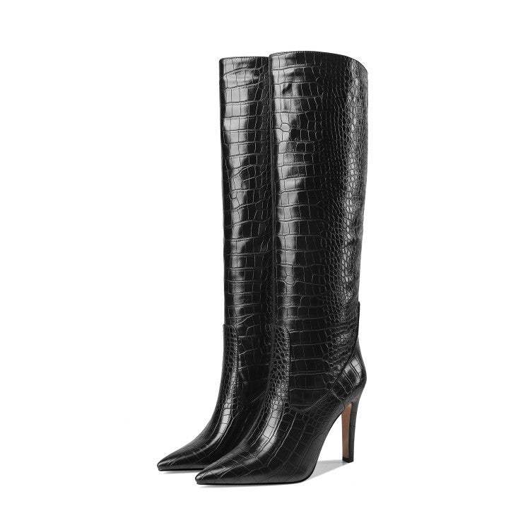 Women&#39;s Pointed Toe Stiletto Thigh Boots