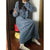 Winter Coral Fleece Sleepwear Women's Nightgown Long Night Dress Pajamas With Pockets Thickened Jacquard Dress Warm Home Clothes