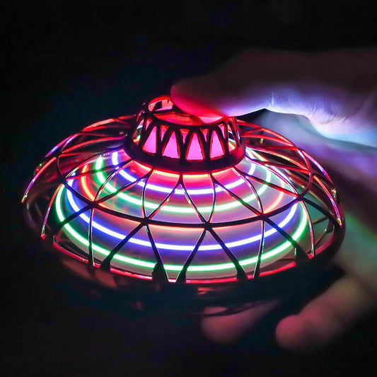 Glowing Flying Maneuvering Fingertip Spinning Top Toy