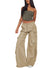 Wide Leg Cargo Style Pant