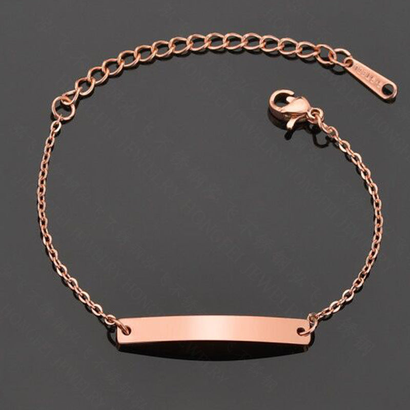 English Name Bracelet Personalized Titanium Steel Handwear