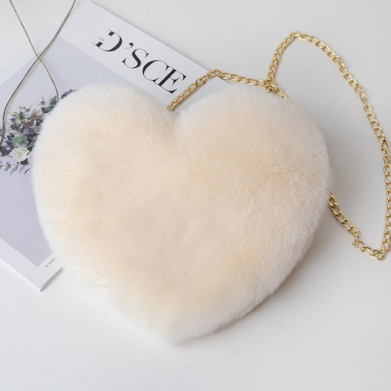 Love Bags For Women Plush Chain Shoulder Bags Valentine&#39;s Day Party Bag